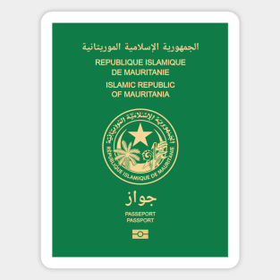 Mauritania Passport Magnet